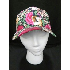 s Baseball Cap Multi Color Floral Dad Hat Ball Cap Curved Bill Pink Flowers  eb-68993932